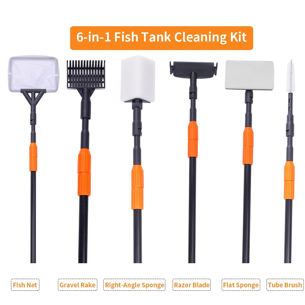 Marine Aquarium Glass Scraper - Kit di Pulizia per Acquario 6