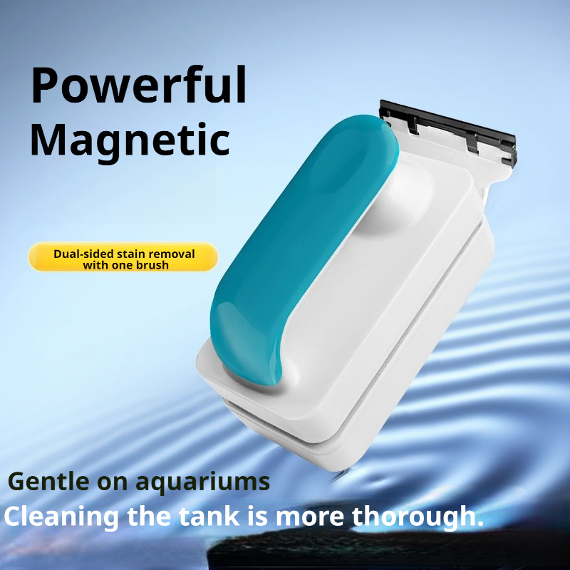 Marine Aquarium Glass Scraper - Spazzola magnetica per acquari, spazzola per