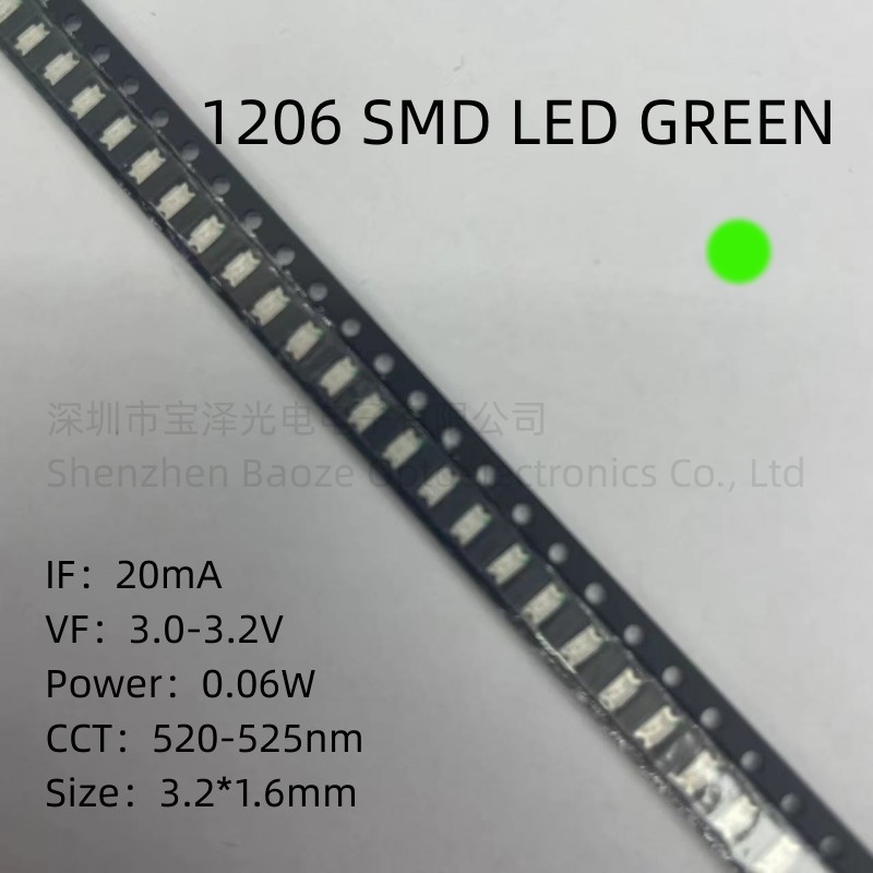 1206 SMD LED rosso giallo verd - Actinic Blue Led recensione e prezzo