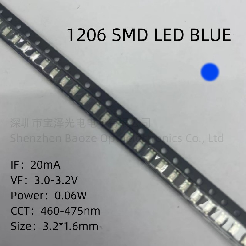 1206 SMD LED rosso giallo verd - Actinic Blue Led recensione e prezzo