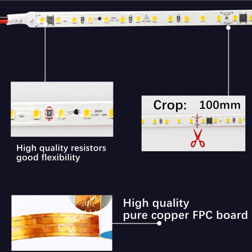 Striscia LED 220V 2835 120 LED - Actinic Blue Led recensione e prezzo