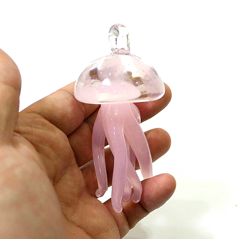 Ciondolo in vetro medusa rosa  - Aquarium And Marine recensione e prezzo