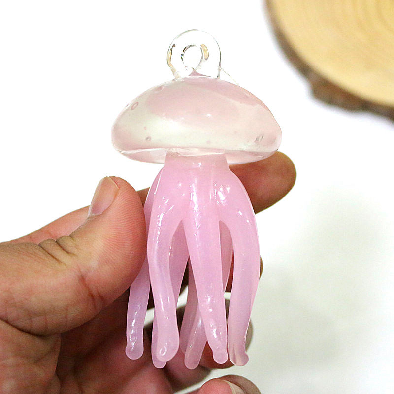 Ciondolo in vetro medusa rosa  - Aquarium And Marine recensione e prezzo