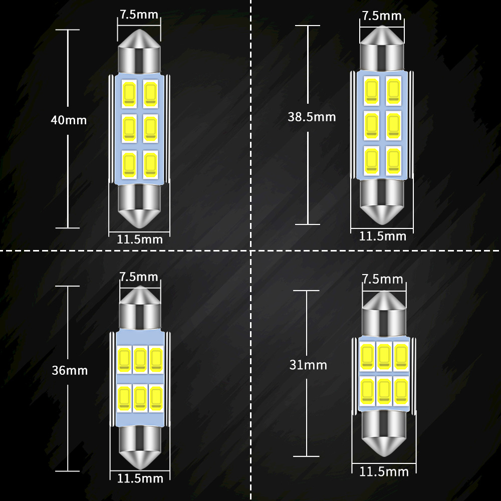 4 Pezzi Lampadine LED C5W CANB - Actinic Blue Led recensione e prezzo